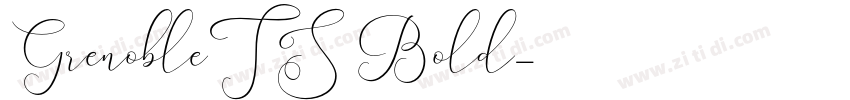 GrenobleTS Bold字体转换